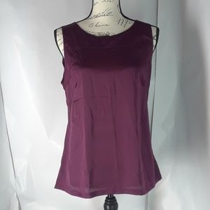 Ann Taylor two tone fabric shirt